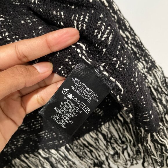 Nic+Zoe Women Black and White Elegant Cardigan Size L, - Picture 7 of 13